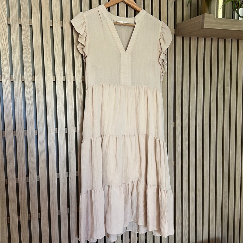 Beige/cream midi dress